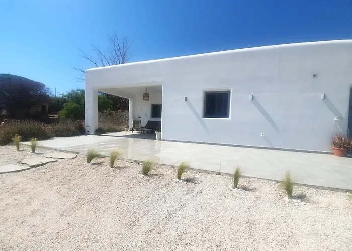 Tatil Evi Cycladic On The Hill With Beautiful Views!! Agkidia